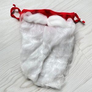 brand new Santa Claus Beard Face Mask Costume for Adults for Christmas One Size